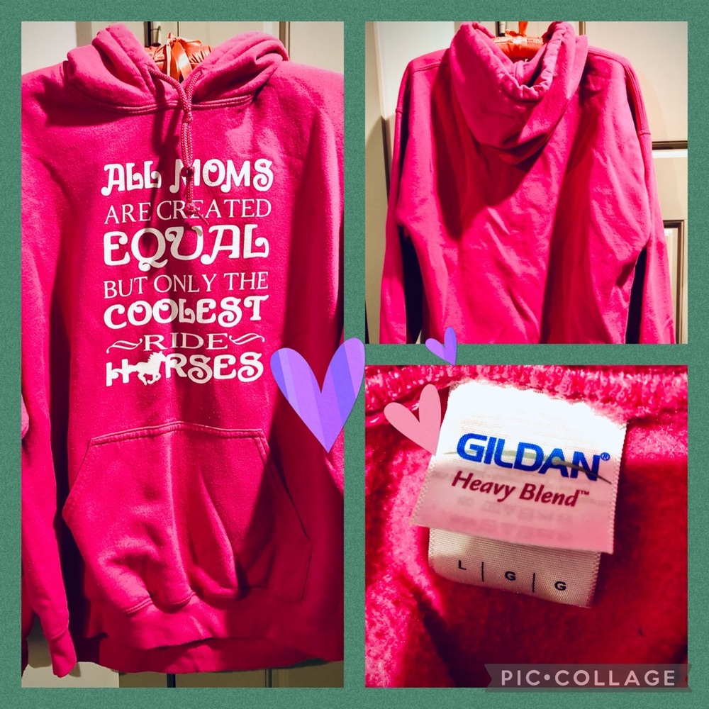 Nice warm sweatshirt for any Mom who loves horses!